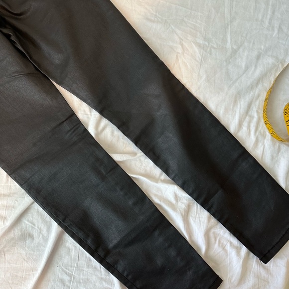 CURRENT/ELLIOTT 31 The High Waist Ankle Skinny Jean Black Coated - Picture 7 of 7